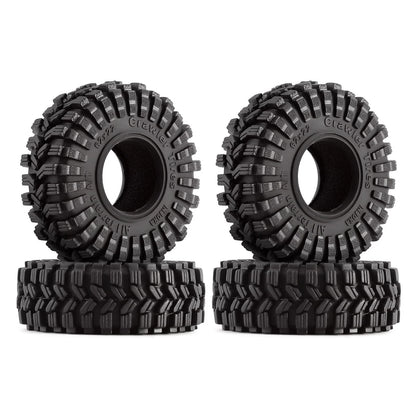1.0 All Terrain Tires for INJORA S5 (62mm×22mm) - Super Soft Sticky, Black