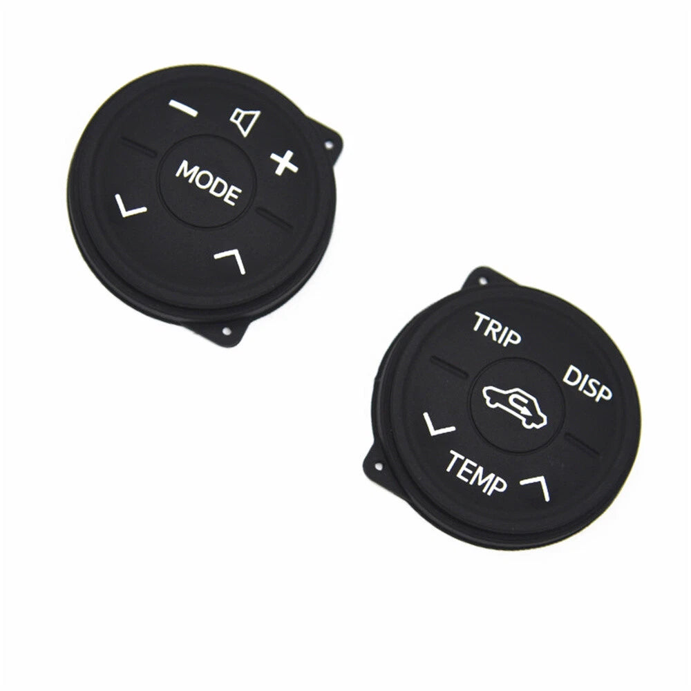2X Steering Wheel Control Rubber Button Cushion for Toyota Prius (2009–2015)