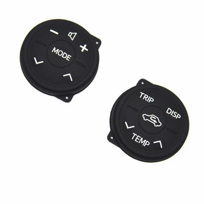 2X Steering Wheel Control Rubber Button Cushion for Toyota Prius (2009–2015)
