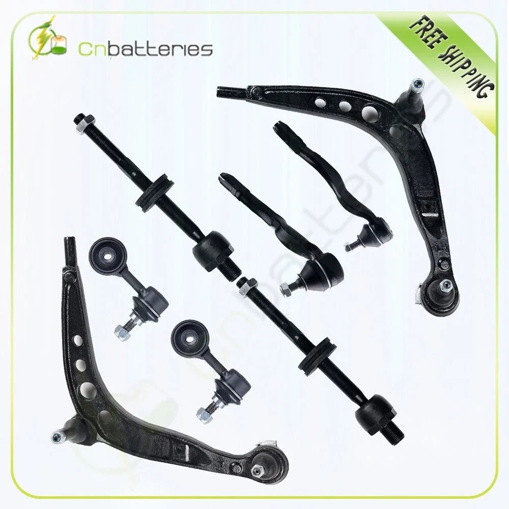 8Pcs Front Sway Bars Tie Rods Control Arms Set for BMW Z3 (1998–2002)