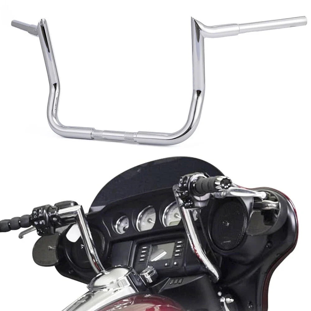 Chrome 12" Ape Meathook Handlebars for Harley Ultra Limited FLHTK (2010–2023)