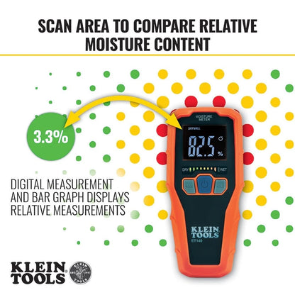 Klein Tools ET140 Pinless Moisture Meter for One Size
