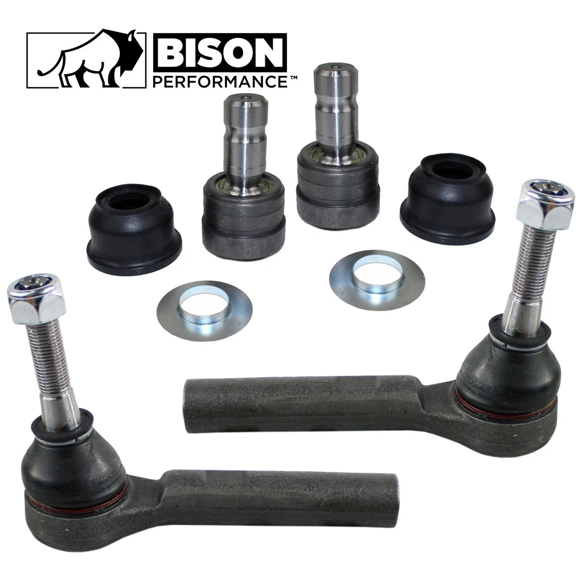 Set of 4 Front Outer Tie Rods Lower Ball Joints for Dodge Jeep