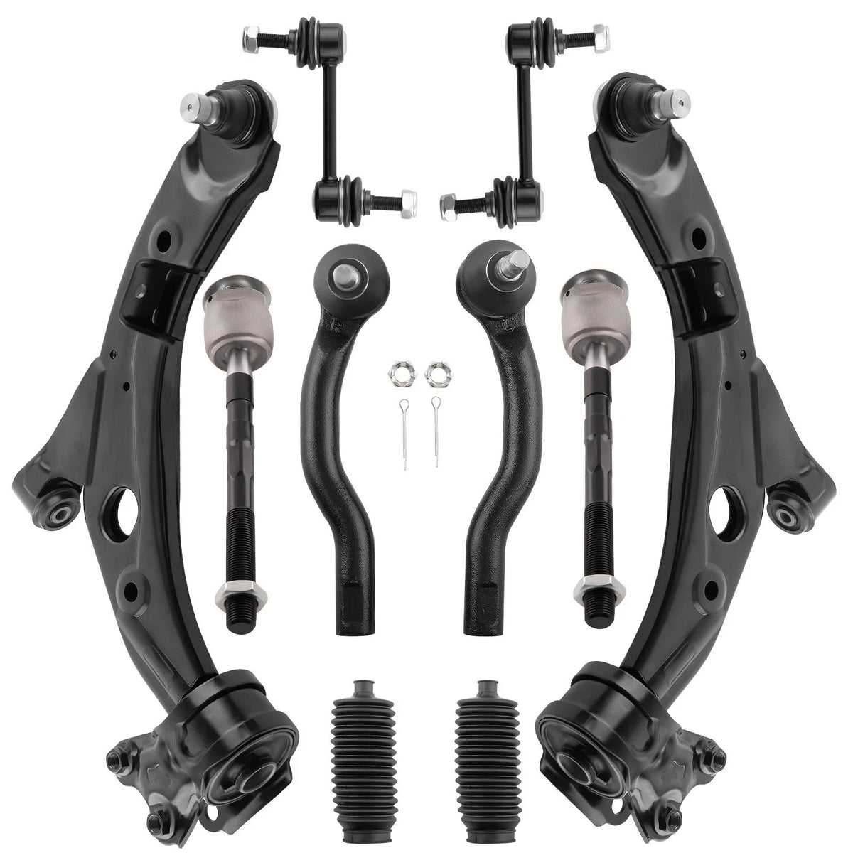 10x Front Lower Control Arm Sway Bar Tie Rod for Ford Edge Lincoln MKX (2007–2014)