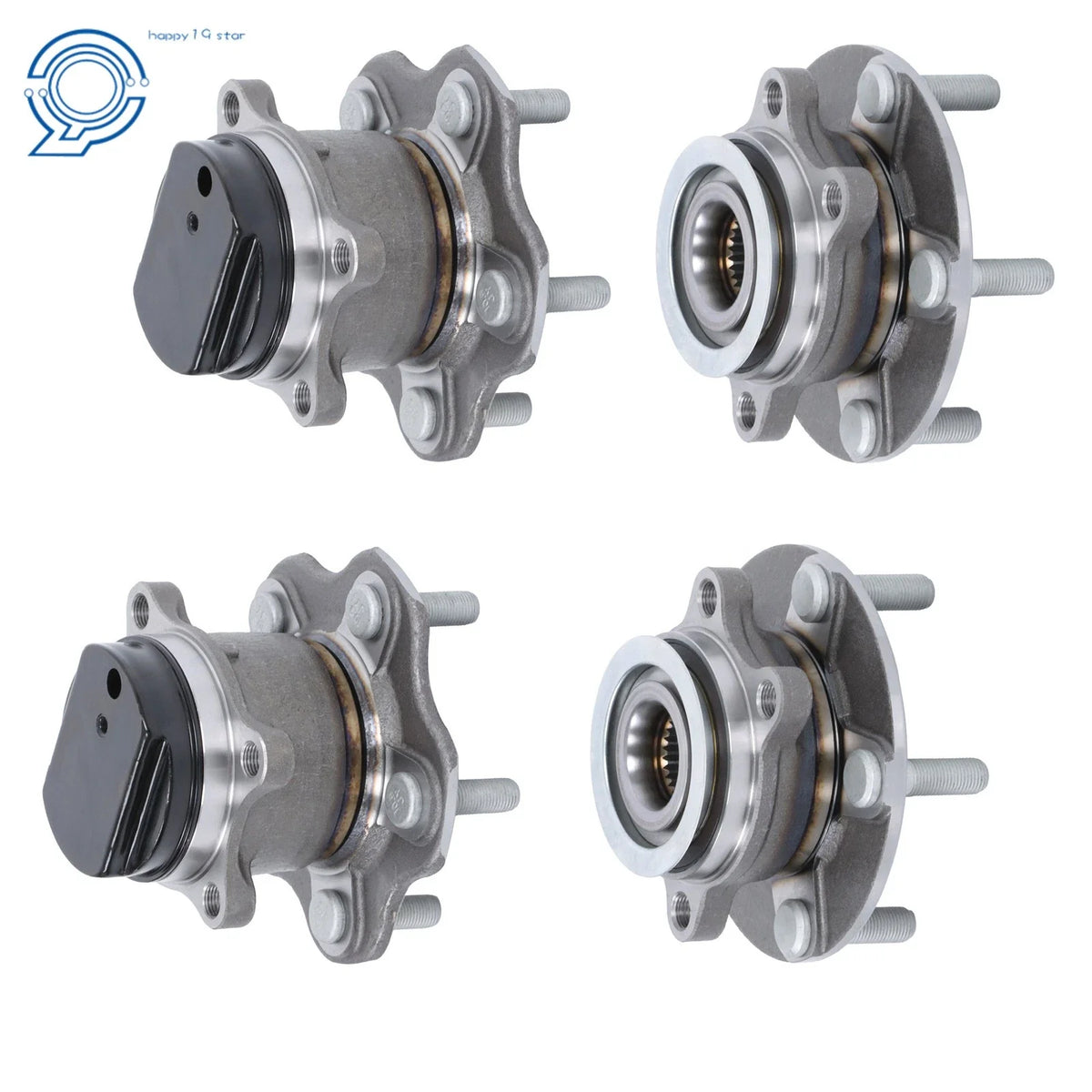 Set of 4 Wheel Hub Bearings for Nissan Rogue (2008–2013)