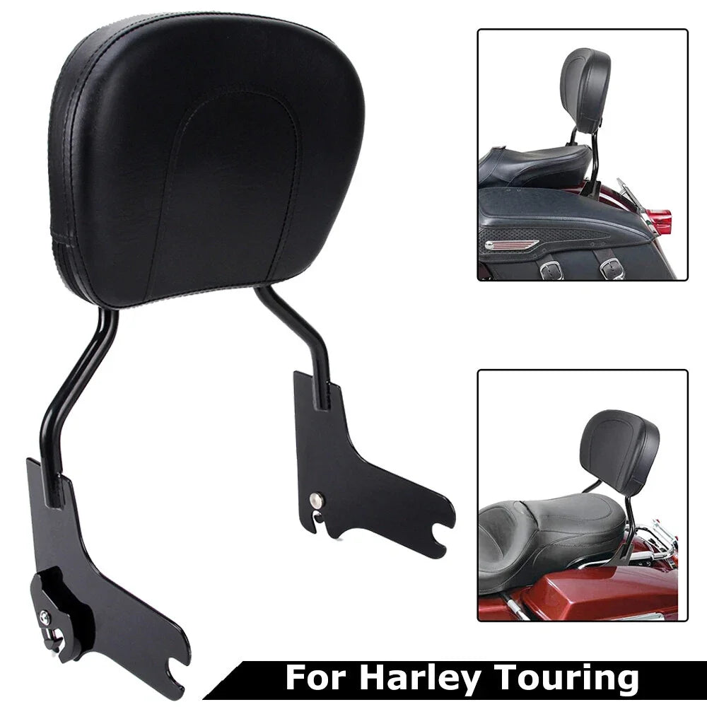 Detachable Backrest Sissy Bar for Harley Touring Street Road Glide (2014–2023)