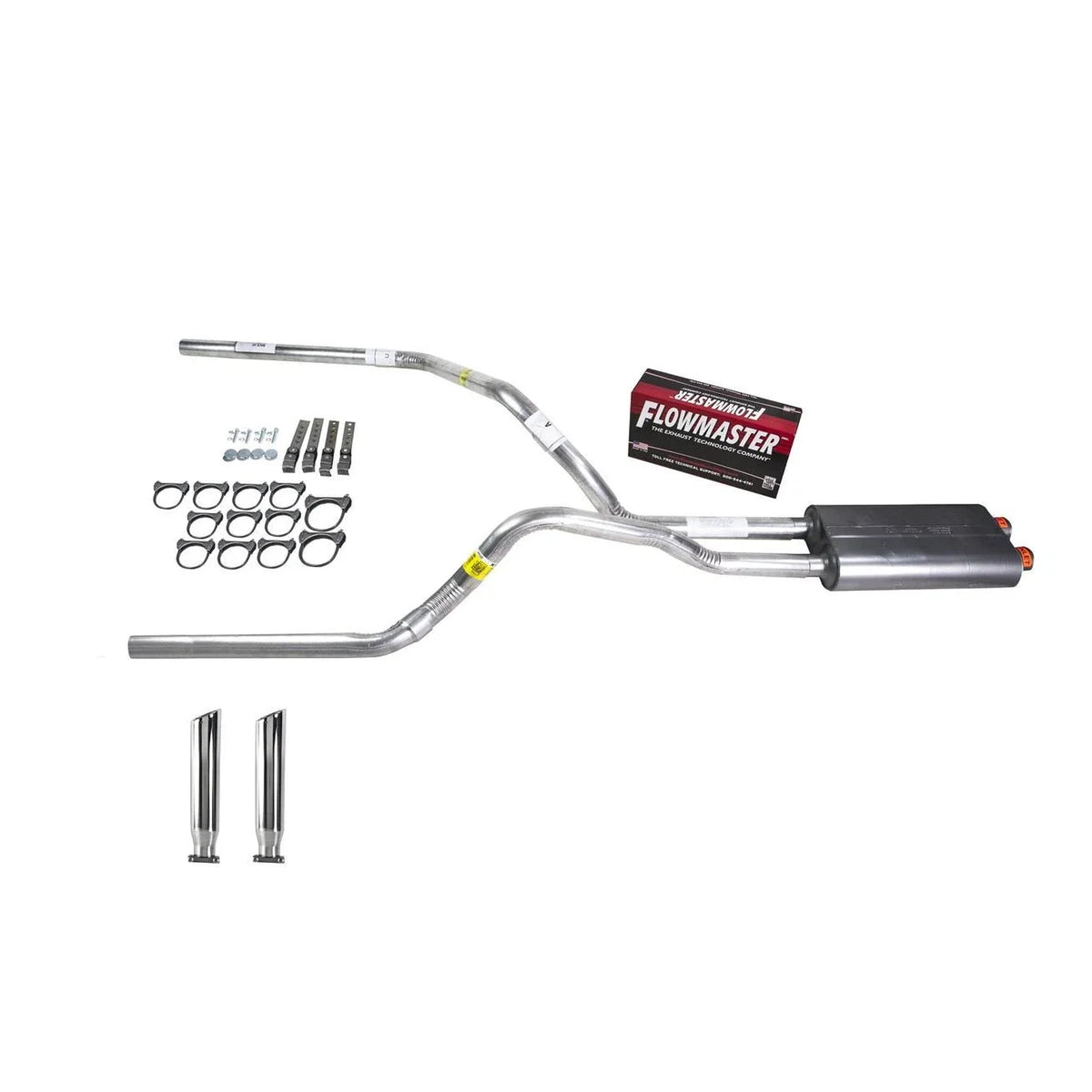 Dual Exhaust System for Chevrolet GMC Truck 6.0L/8.1L (2001–2006) - Flowmaster 50 RC Tip