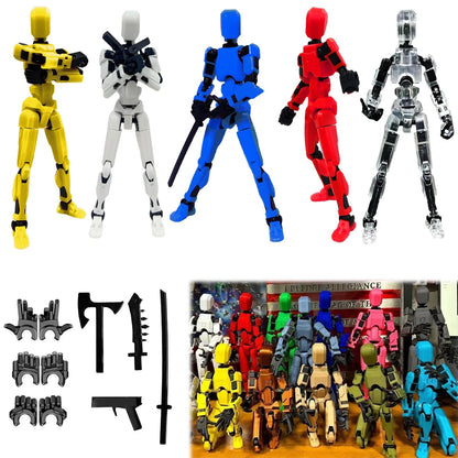 Set of 5 Rugwun Titan 13 Action Figures 1.75" for Collectors