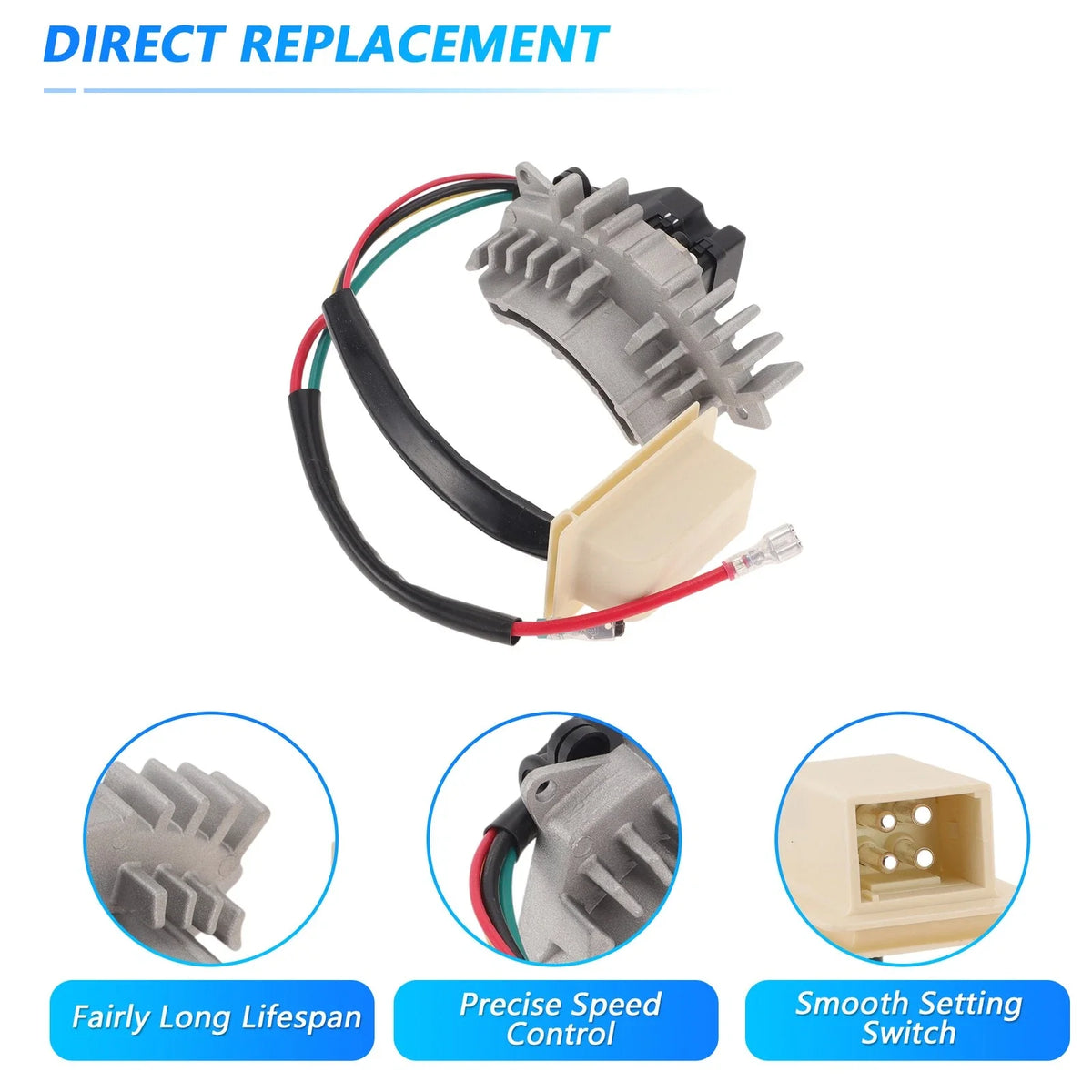 HVAC Blower Motor Resistor No.A2028202510 for Mercedes Benz W202 (1993–2000)