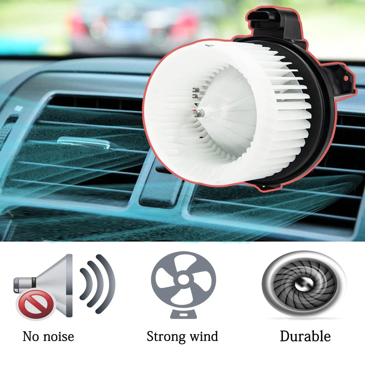 Front AC Blower Motor with Fan for Toyota Camry Sedan 2007–2017 (3.5L V6)