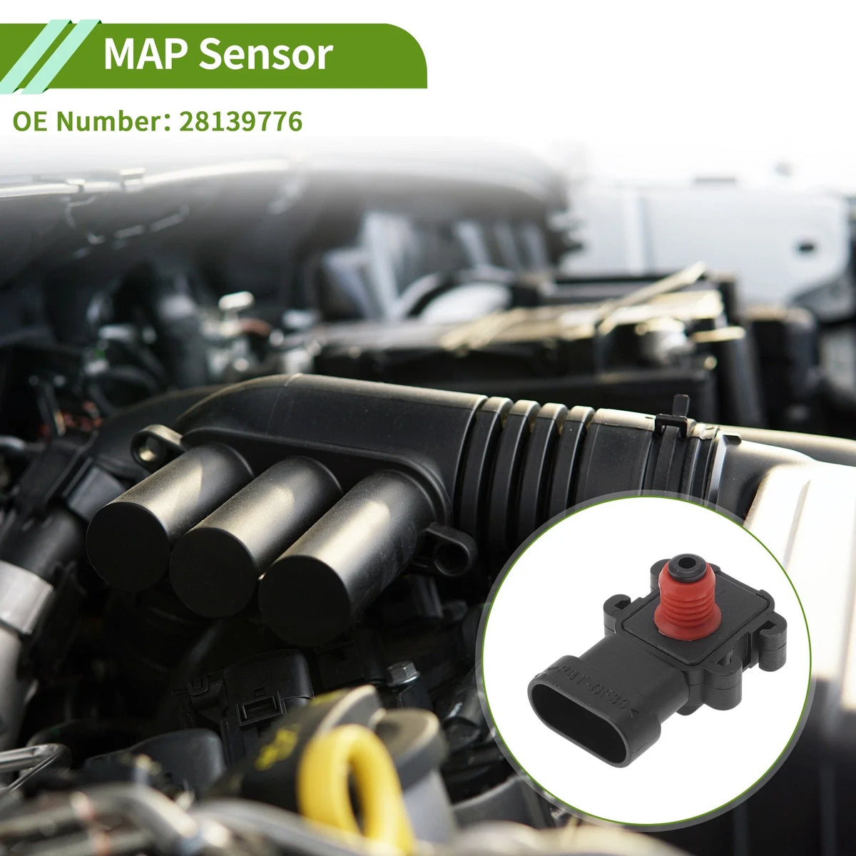 MAP Sensor for Chevrolet Express 2500 (2010–2014) - Part No. 28139776