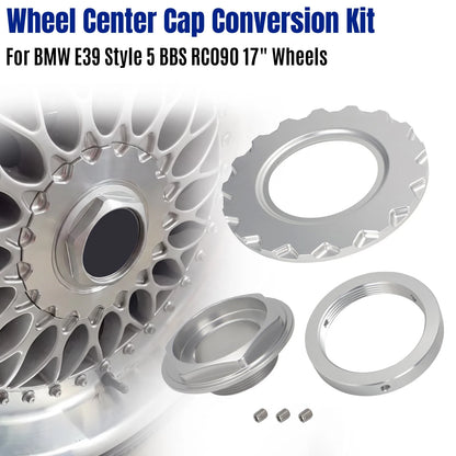 1x RC090 Style 5 Center Cap Kit for BMW (1990–1999)