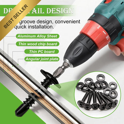 230PCS Self Drilling Screws with Washers for Automotive Applications