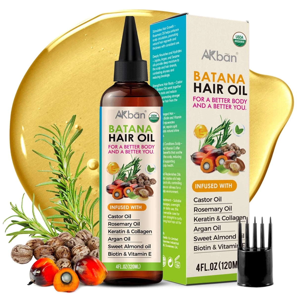 Hair Growth Oil for All Hair Types (4 Fl Oz)