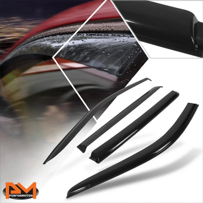 Set of 4 Tape-on Window Visors Rain Guards for Silverado/Sierra 1500 (2019–2024)