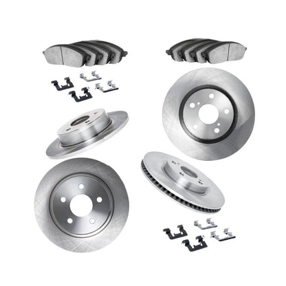 Set of 4 Brake Rotors for Volvo V50 (2005–2011) ALX-PAU-DF-6514-54035-CLA3