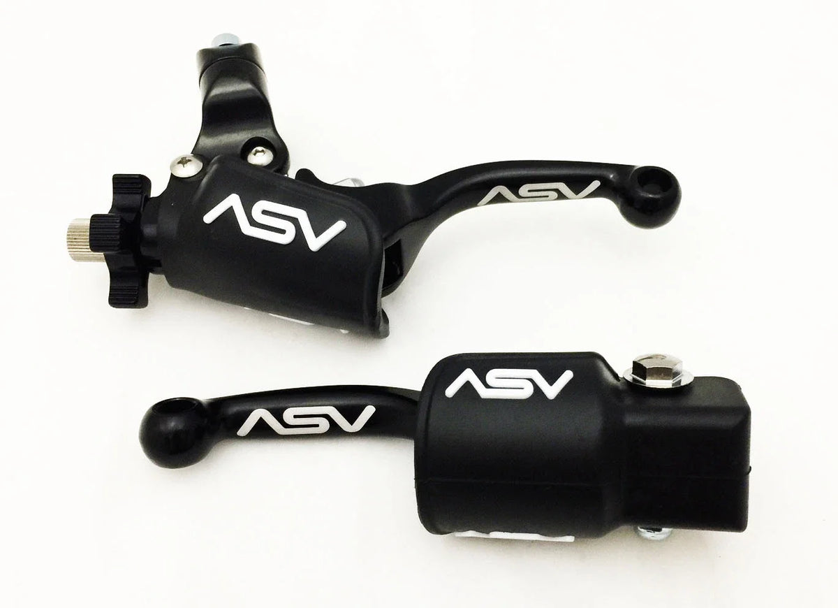ASV F3 Shorty Front Brake Clutch Perch Levers Dust Covers for DRZ 125L 250 (2001–2023)