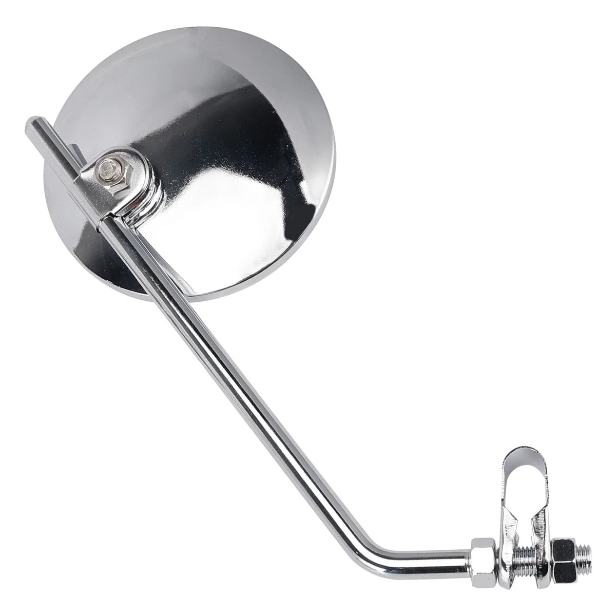 Pair of 4" Chrome Clamp-On Mirrors for Honda Chopper Bobber (Vintage)