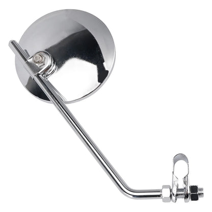 Pair of 4" Chrome Clamp-On Mirrors for Honda Chopper Bobber (Vintage)