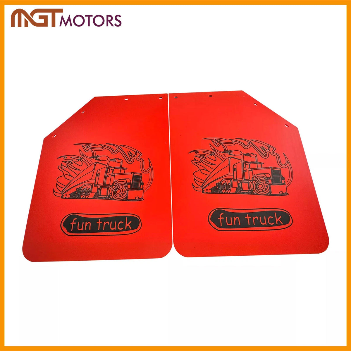 Pair Mud Flaps for Fun-truck Semi Truck Trailer (902079)