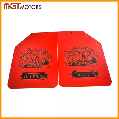 Pair Mud Flaps for Fun-truck Semi Truck Trailer (902079)
