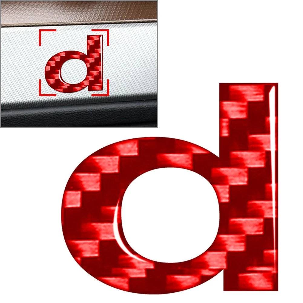 Lowercase Alphabet Letter Decals Stickers for Door Wall Window Emblem