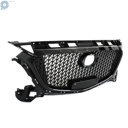 Honeycomb Grille for Mazda 3 Axela (2017–2018) Black Front Bumper