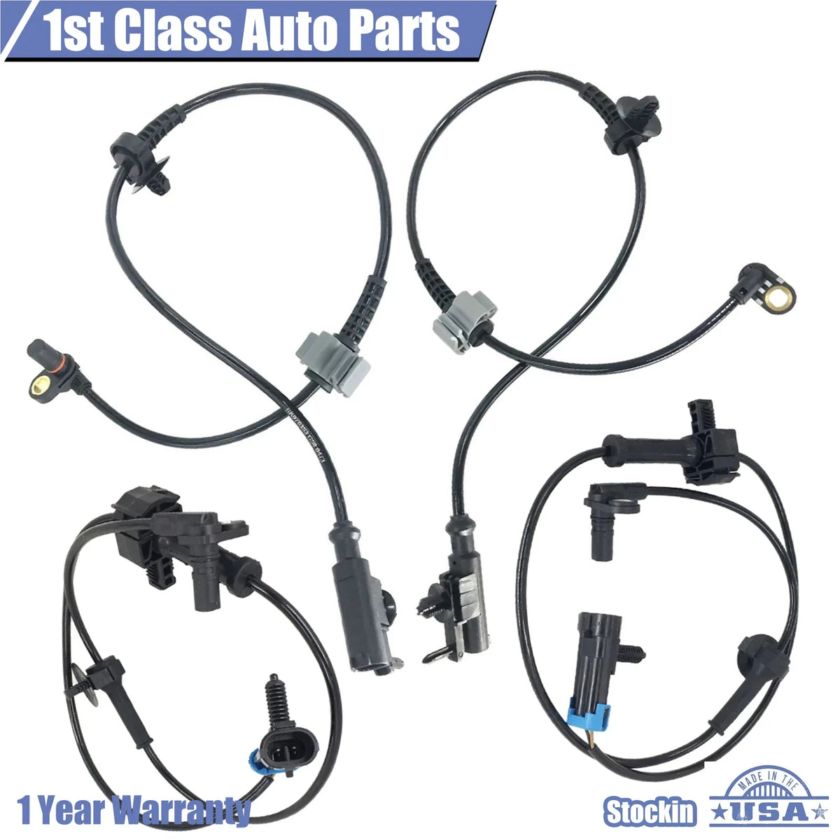 Set of 4 ABS Wheel Speed Sensors for Escalade Tahoe