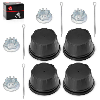 Set of 4 Wheel Center Caps & Nuts for Honda Fourtrax TRX 200 300 (1990–2000)