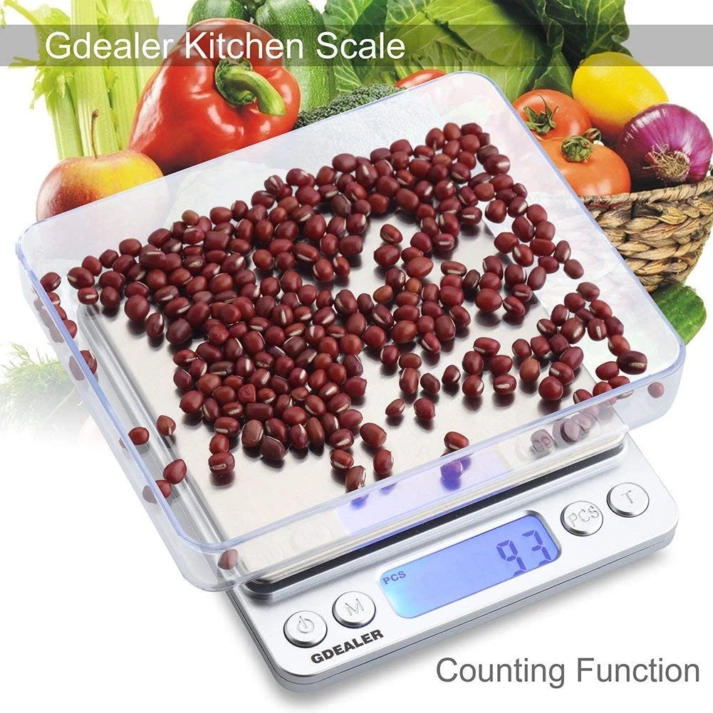 Digital Kitchen Food Scale 500g for Precise Measurements (0.001oz/0.01g)