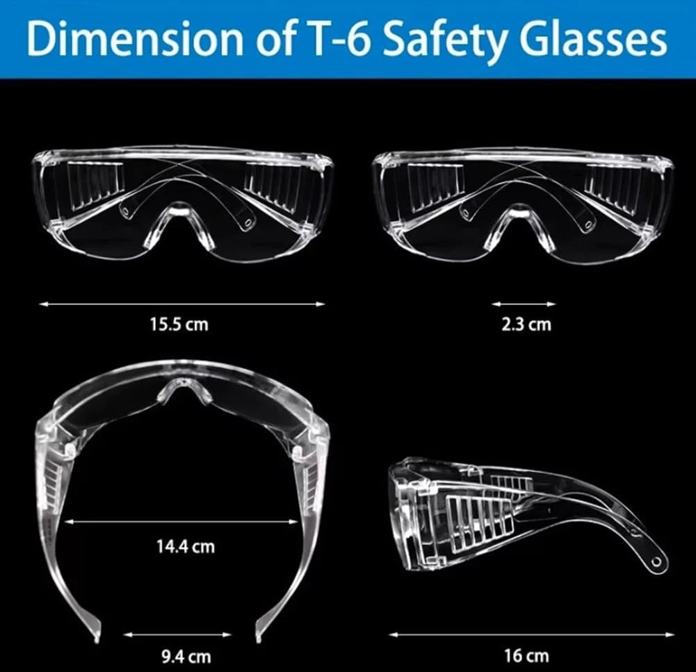2X Eye Safety Goggles for Anti-Fog, Shatterproof Protection