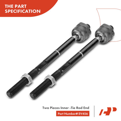 Set of 6 Front Tie Rod End Ball Joints for Ford Expedition Lincoln Navigator (2003–2006) - 2L1Z3280FA, 2L1Z3280GA, 2L1Z3A130CA, K500060, ES3695, EV456