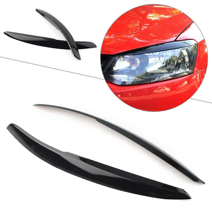 Headlight Eyebrow Cover Trim for VW Polo Mk5 6R 6C (2011-2017) Glossy Black