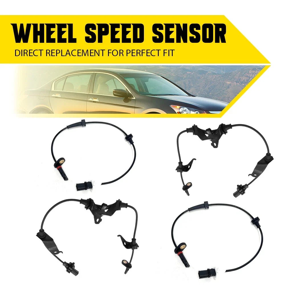Set of 4 ABS Wheel Speed Sensors for Honda Accord (2008–2012)