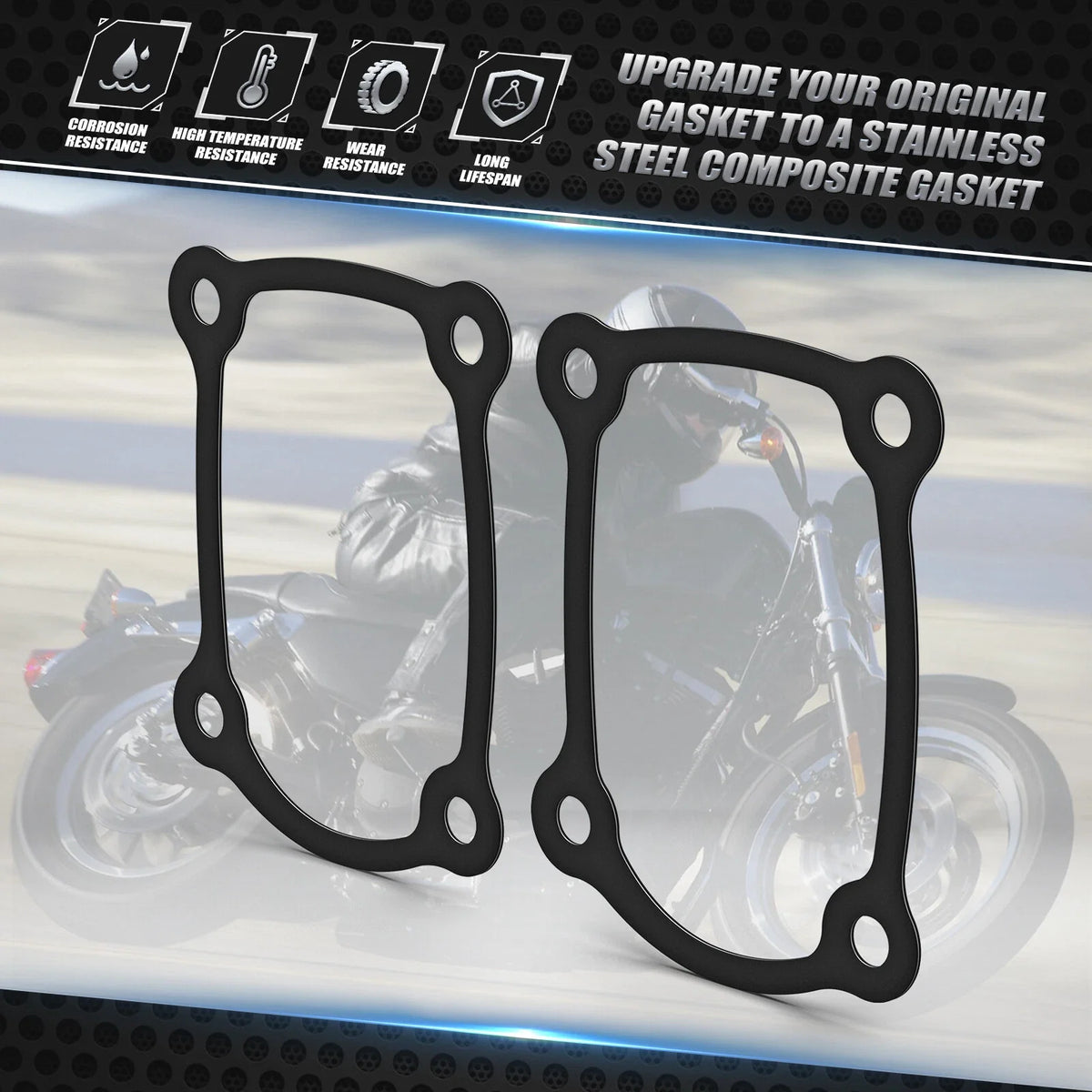 2X Tappet Cover Seals Gasket for Harley Road King FLHR FLHRC FLHP (M8 Engine)