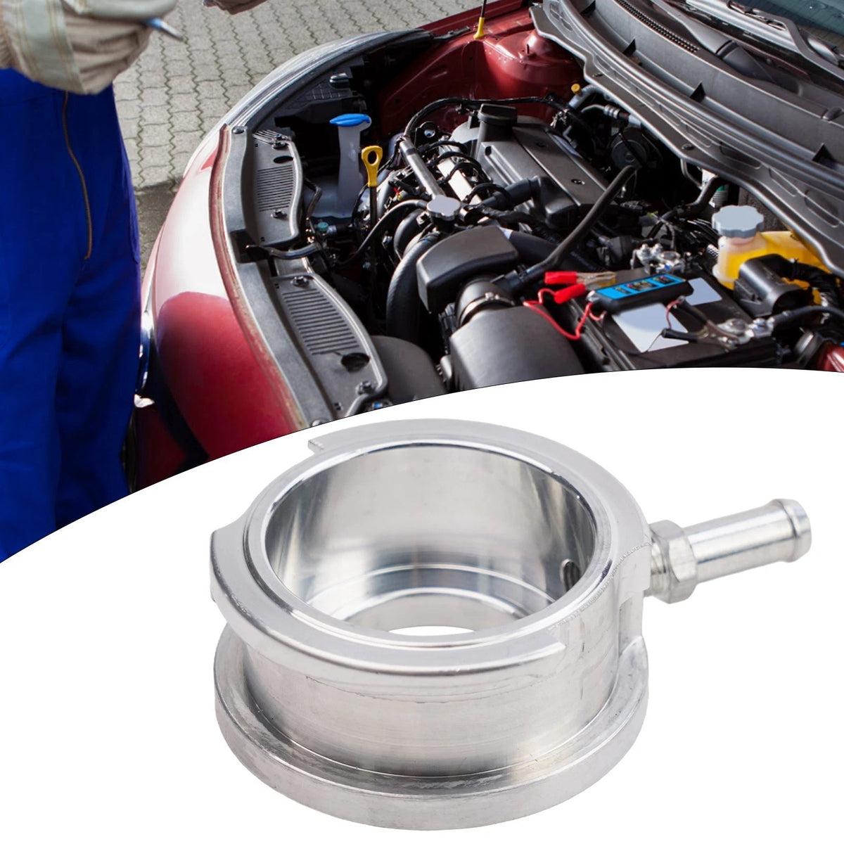 Filler Neck Hose Connector for Automotive Radiator (NPT1/16 Weld-On)