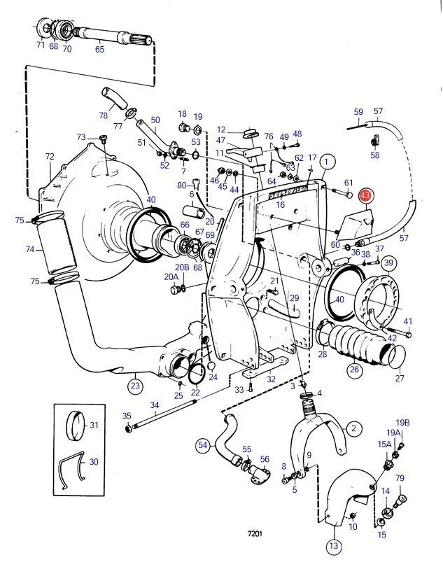 Rubber Cushion Block 875531 for Volvo Penta AQ 270 280 SP (CEF501008K)