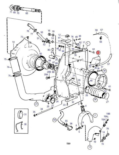Rubber Cushion Block 875531 for Volvo Penta AQ 270 280 SP (CEF501008K)