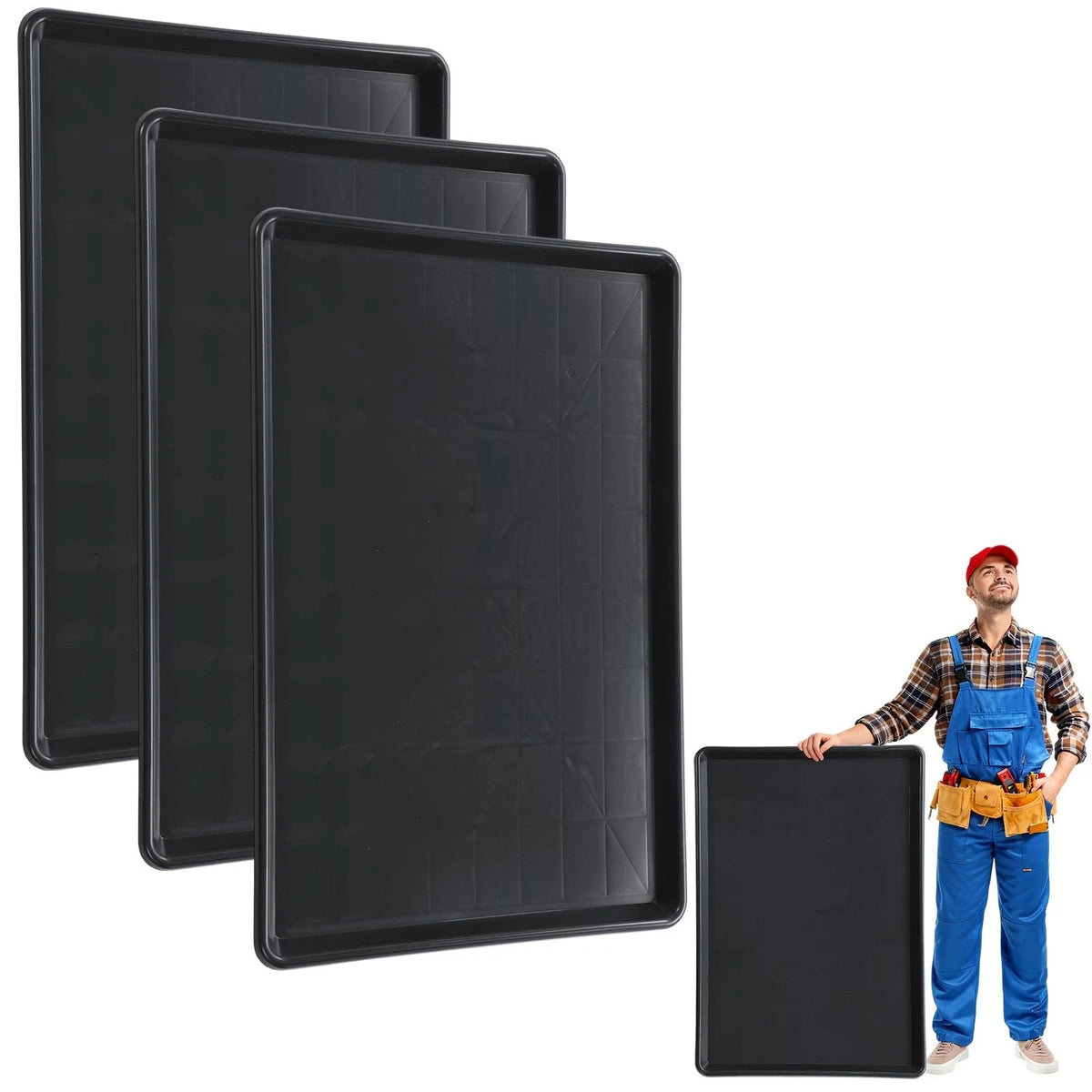 3X Extra Large Oil Drip Pan for Under Car (35.4 x 24 x 1.6 in)