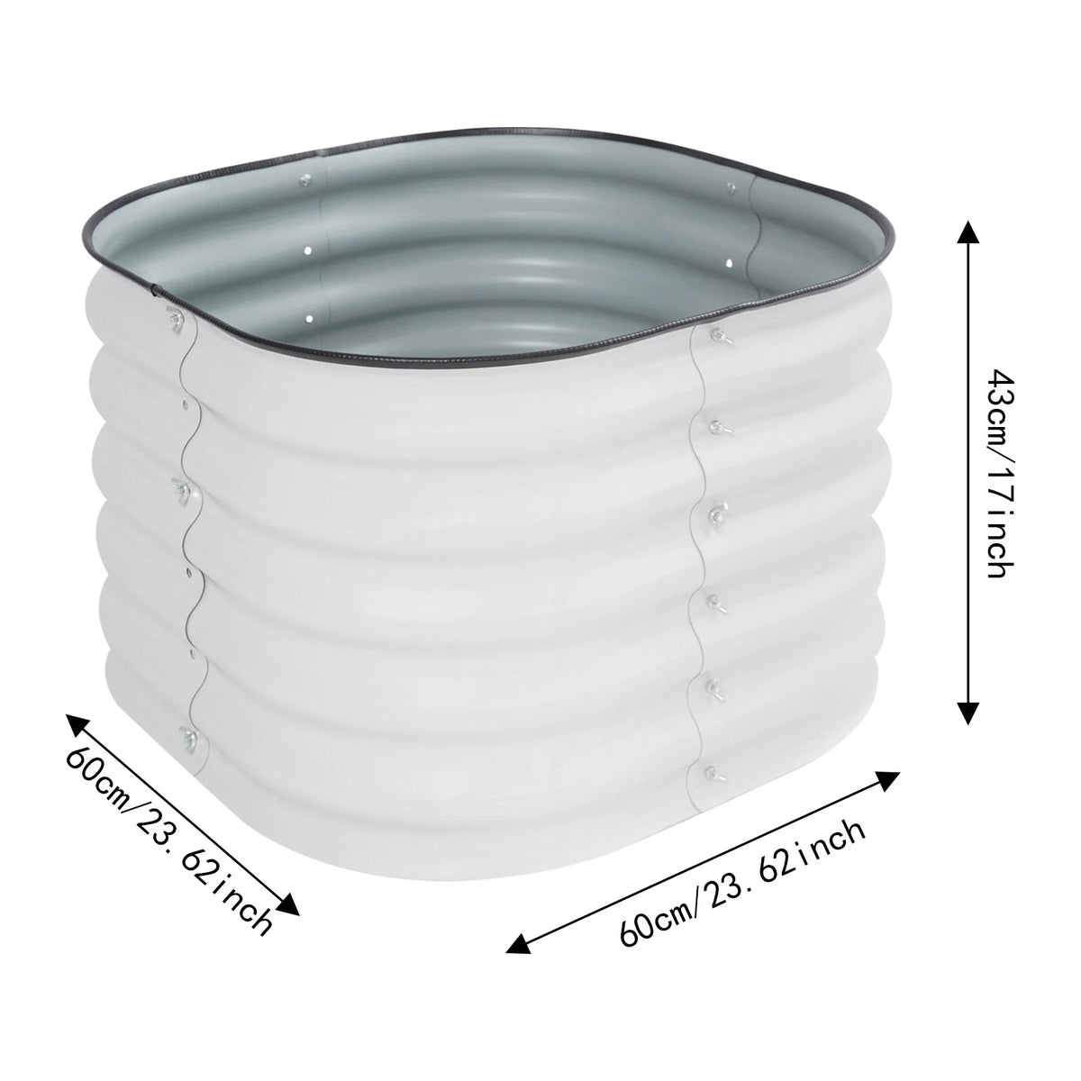 2X Raised Garden Bed Round Planter Box for Outdoor Balcony Gardening