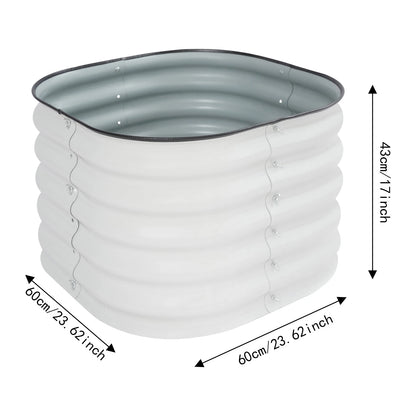 2X Raised Garden Bed Round Planter Box for Outdoor Balcony Gardening
