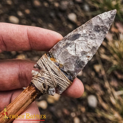 Medieval Flint Arrowhead for Archery (1"-10" Crystal & Healing Stone)