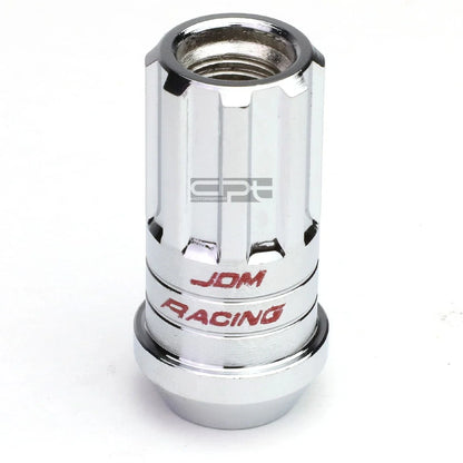 Set of 16 Open-End Aluminum Lug Nuts + Key + Adapter M12x1.5 25mm OD/45mm Tall