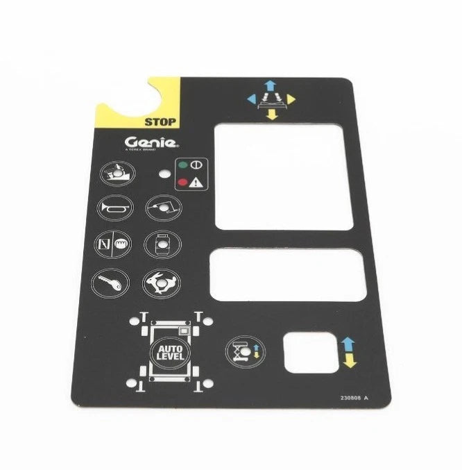 Control Panel Decal for Genie Lift GS-2669RT GS-3369RT (OEM)