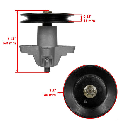 Spindle Assembly with Pulley for White Outdoor LT1650 ZT17 ZT42 (SD133A1015)