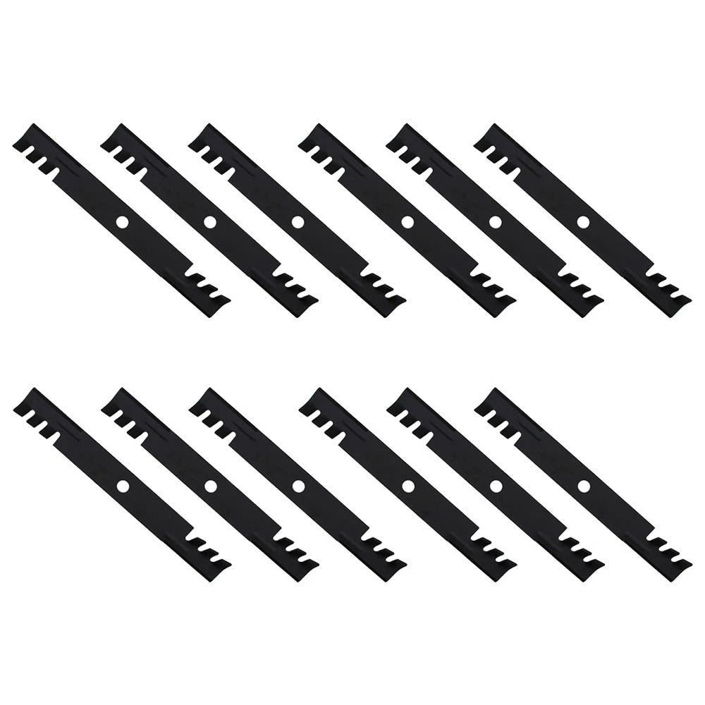 Pack of 12 Toothed Mower Blades for Exmark