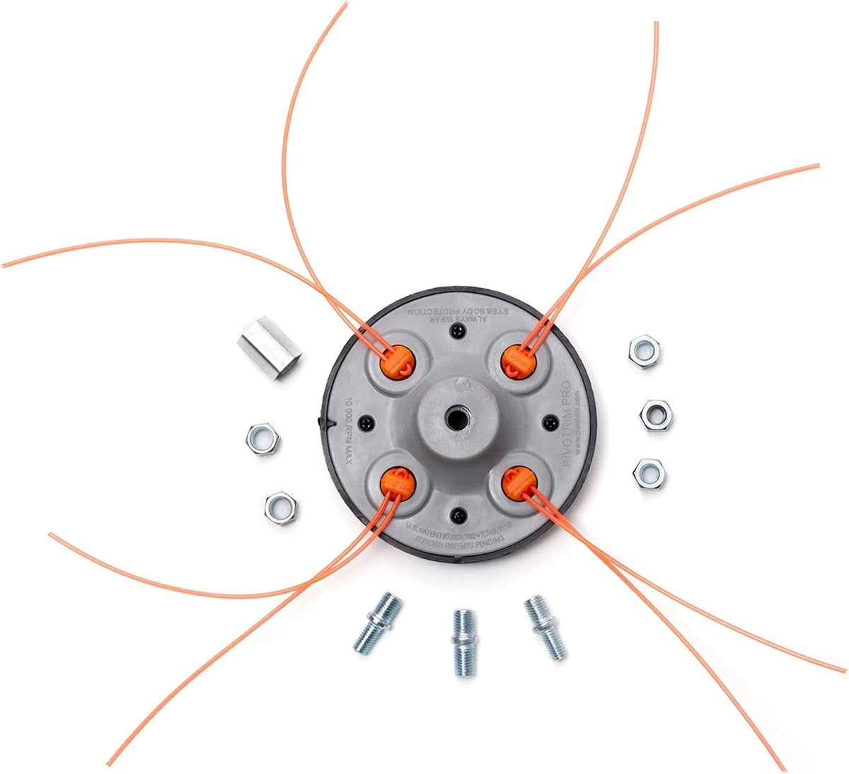 4 Way Trimmer Head Replacement for Universal Landscaping Tools