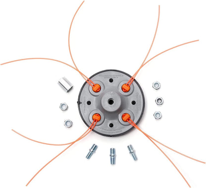 4 Way Trimmer Head Replacement for Universal Landscaping Tools