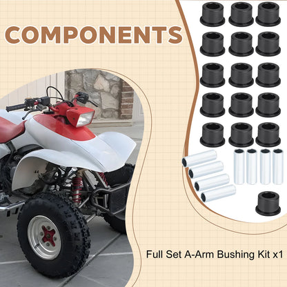 Full Set A-Arm Bushing for Honda TRX400EX TRX450R (1999–2008, 2004–2005)