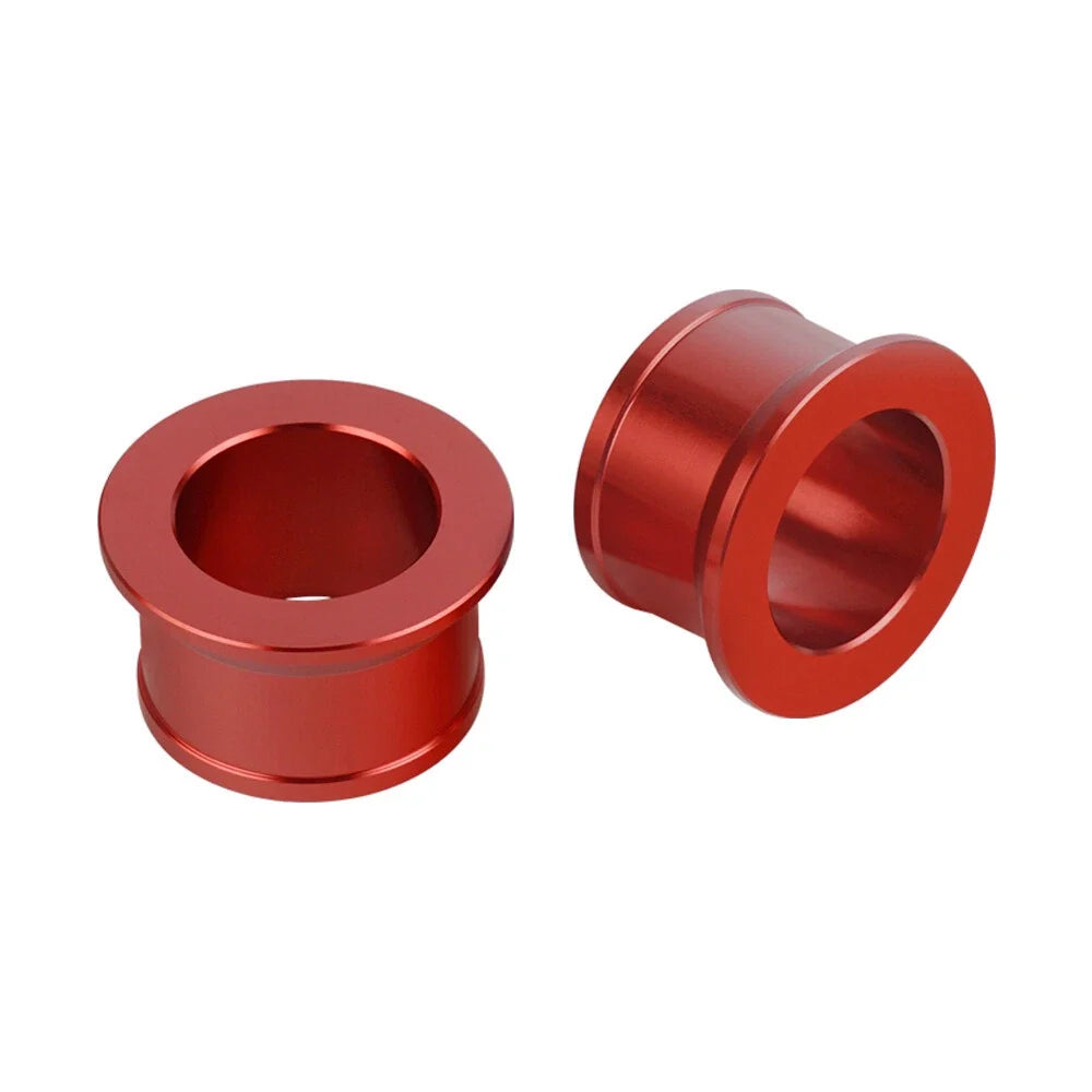 Billet Rear Axle Wheel Hub Spacer Collars for Honda CR125R CR250R (2002–2007) Red